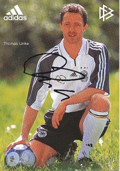 Thomas Linke  DFB   EM 2000  Fußball Autogrammkarte original signiert 