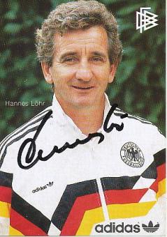 Hannes Löhr  DFB   EM 1988  Fußball Autogrammkarte original signiert 