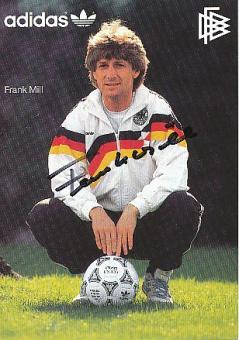 Frank Mill  DFB   WM 1990  Fußball Autogrammkarte original signiert 