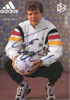 Andreas Möller  DFB   EM 1996  Fußball Autogrammkarte original signiert 