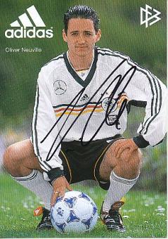 Oliver Neuville  DFB   1999  Fußball Autogrammkarte original signiert 