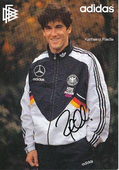 Karlheinz Riedle  DFB   WM 1994  Fußball Autogrammkarte original signiert 