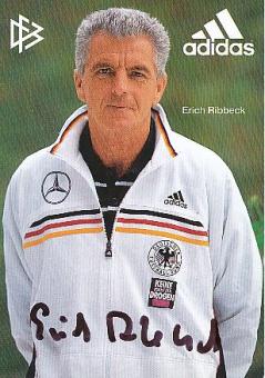 Erich Ribbeck  DFB    1999  Fußball Autogrammkarte original signiert 