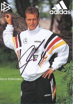 Rene Schneider  DFB  EM 1996  Fußball Autogrammkarte original signiert 