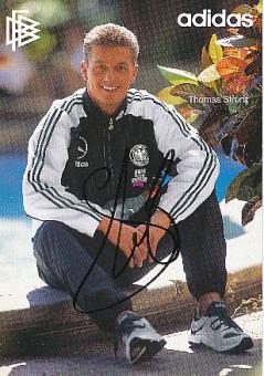 Thomas Strunz  DFB  WM 1994  Fußball Autogrammkarte original signiert 