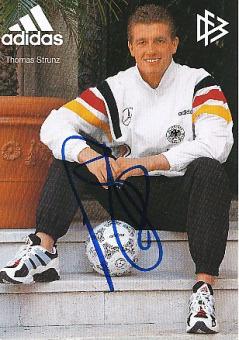 Thomas Strunz  DFB  EM 1996  Fußball Autogrammkarte original signiert 