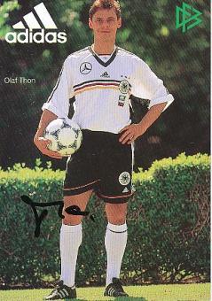 Olaf Thon  DFB  WM 1998  Fußball Autogrammkarte original signiert 