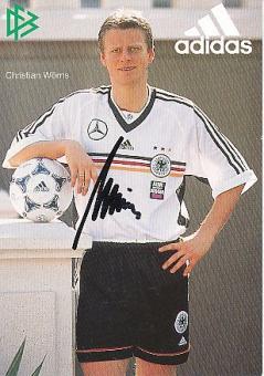 Christian Wörns  DFB  WM 1998   Fußball Autogrammkarte original signiert 