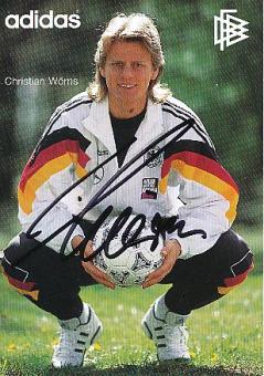 Christian Wörns  DFB  EM 1992   Fußball Autogrammkarte original signiert 