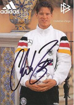 Christian Ziege  DFB  EM 1996   Fußball Autogrammkarte original signiert 