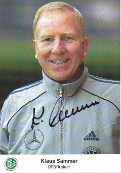 Klaus Sammer  DFB  Fußball Autogrammkarte original signiert 