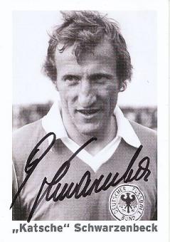 Georg Schwarzenbeck  DFB Weltmeister WM 1974  Fußball Autogrammkarte original signiert 