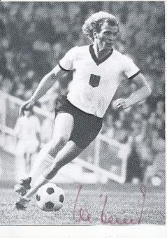 Uli Hoeneß   DFB Weltmeister WM 1974  Fußball Autogrammkarte original signiert 