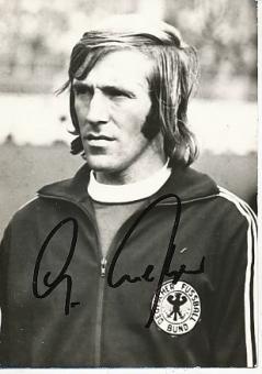 Günter Netzer   DFB Weltmeister WM 1974  Fußball Autogrammkarte original signiert 