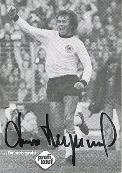 Jupp Heynckes   DFB Weltmeister WM 1974  Fußball Autogrammkarte original signiert 