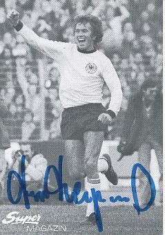 Jupp Heynckes   DFB Weltmeister WM 1974  Fußball Autogrammkarte original signiert 