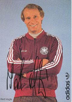 Berti Vogts   DFB Weltmeister WM 1974  Fußball Autogrammkarte original signiert 