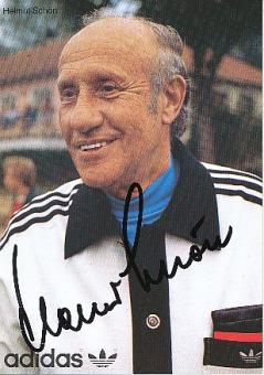 Helmut Schön † 1996  DFB Weltmeister WM 1974  Fußball Autogrammkarte original signiert 