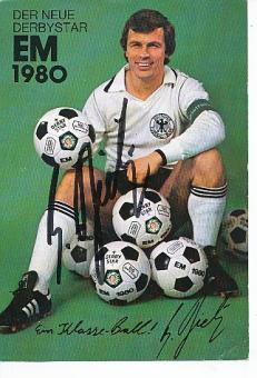 Bernard Dietz  DFB  Fußball Autogrammkarte original signiert 