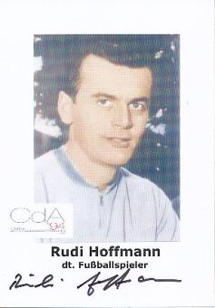 Rudi Hoffmann   DFB   Fußball Autogrammkarte original signiert 