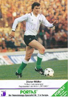 Dieter Müller  DFB  Portas  Fußball Autogrammkarte original signiert 