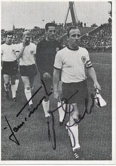 Hans Tilkowski † 2020  & Uwe Seeler † 2022  WM 1966  DFB  Fußball Autogrammkarte original signiert 