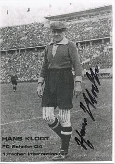 Hans "Hansi" Klodt † 1996  FC Schalke 04 & DFB  Fußball Autogrammkarte original signiert 