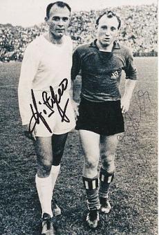 Alfredo Di Stefano † 2014 Real Madrid &  Uwe Seeler † 2022 Hamburger SV  Fußball Autogramm Foto original signiert 
