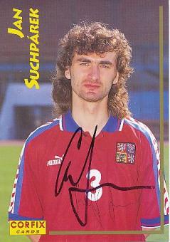 Jan Suchparek  Tschechien  Fußball Autogrammkarte original signiert 