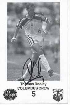 Thomas Dooley  Columbus Crew  USA   Fußball Autogrammkarte original signiert 