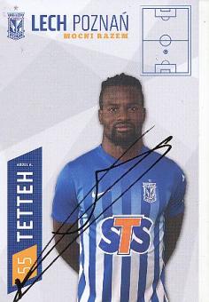 Abdul Aziz Tetteh  KKS Lech Posen   Fußball Autogrammkarte original signiert 
