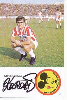 Stanislav Karasi  Roter Stern Belgrad & Jugoslawien WM 1974  Fußball Autogrammkarte original signiert 
