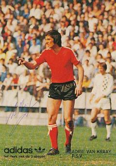 Adrie Van Kraay Holland   Fußball Autogrammkarte original signiert 