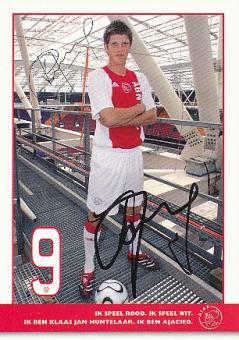 Klaas Jan Huntelaar  Ajax Amsterdam  Fußball Autogrammkarte original signiert 