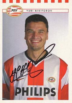 Yuri Nikiforov  PSV Eindhoven  Fußball Autogrammkarte original signiert 
