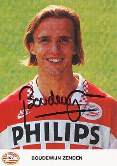 Boudewijn Zenden  PSV Eindhoven  Fußball Autogrammkarte original signiert 