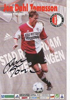 Jon Dahl Tomasson  Feyenoord Rotterdam  Fußball Autogrammkarte original signiert 