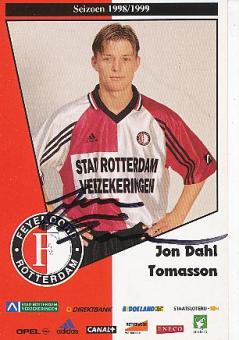 Jon Dahl Tomasson  Feyenoord Rotterdam  Fußball Autogrammkarte original signiert 