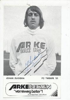 Johan Zuidema   FC Twente Enschede  Fußball Autogrammkarte original signiert 
