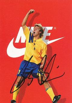 Tomas Brolin   Schweden   Fußball Autogrammkarte original signiert 