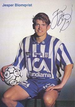 Jesper Blomqvist IFK Göteborg    Fußball Autogrammkarte original signiert 