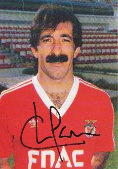 Fernando Chalana † 2022  Benfica Lissabon   Fußball Autogrammkarte original signiert 