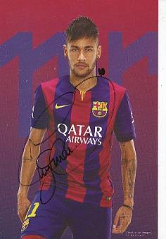Neymar  FC Barcelona  Fußball Autogrammkarte original signiert 