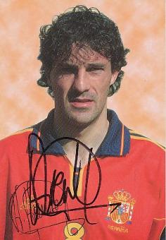 Agustin Aranzabal Alkorta  Spanien Fußball Autogrammkarte original signiert 