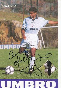Mazinho Celta Vigo Welmeister Brasilien WM 1994  Fußball Autogrammkarte original signiert 