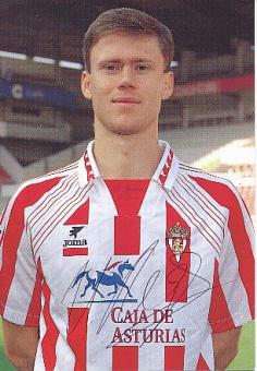 Igor Lediakhov   Real Sporting de Gijon  Fußball Autogrammkarte original signiert 