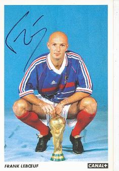 Frank Leboeuf  Frankreich  Weltmeister WM 1998  Fußball Autogrammkarte original signiert 