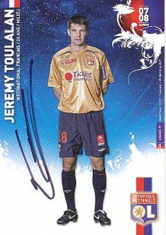 Jeremy Toulalan  Olympique Lyon  Fußball Autogrammkarte original signiert 