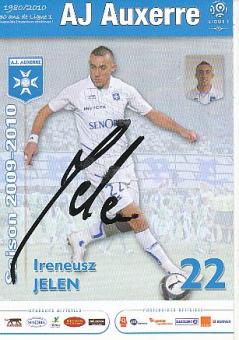 Ireneusz Jelen  AJ Auxerre   Fußball Autogrammkarte original signiert 