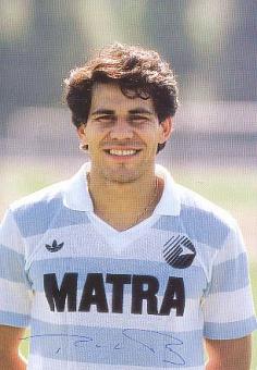 Ruben Paz  1986/87  Racing Club de Paris  Fußball Autogrammkarte original signiert 